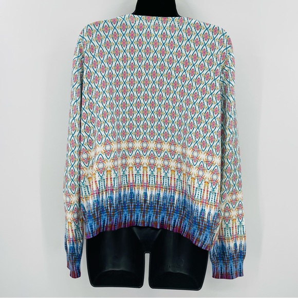 Sundance Multicolor Diamond Pattern Cardigan - Picture 2 of 9